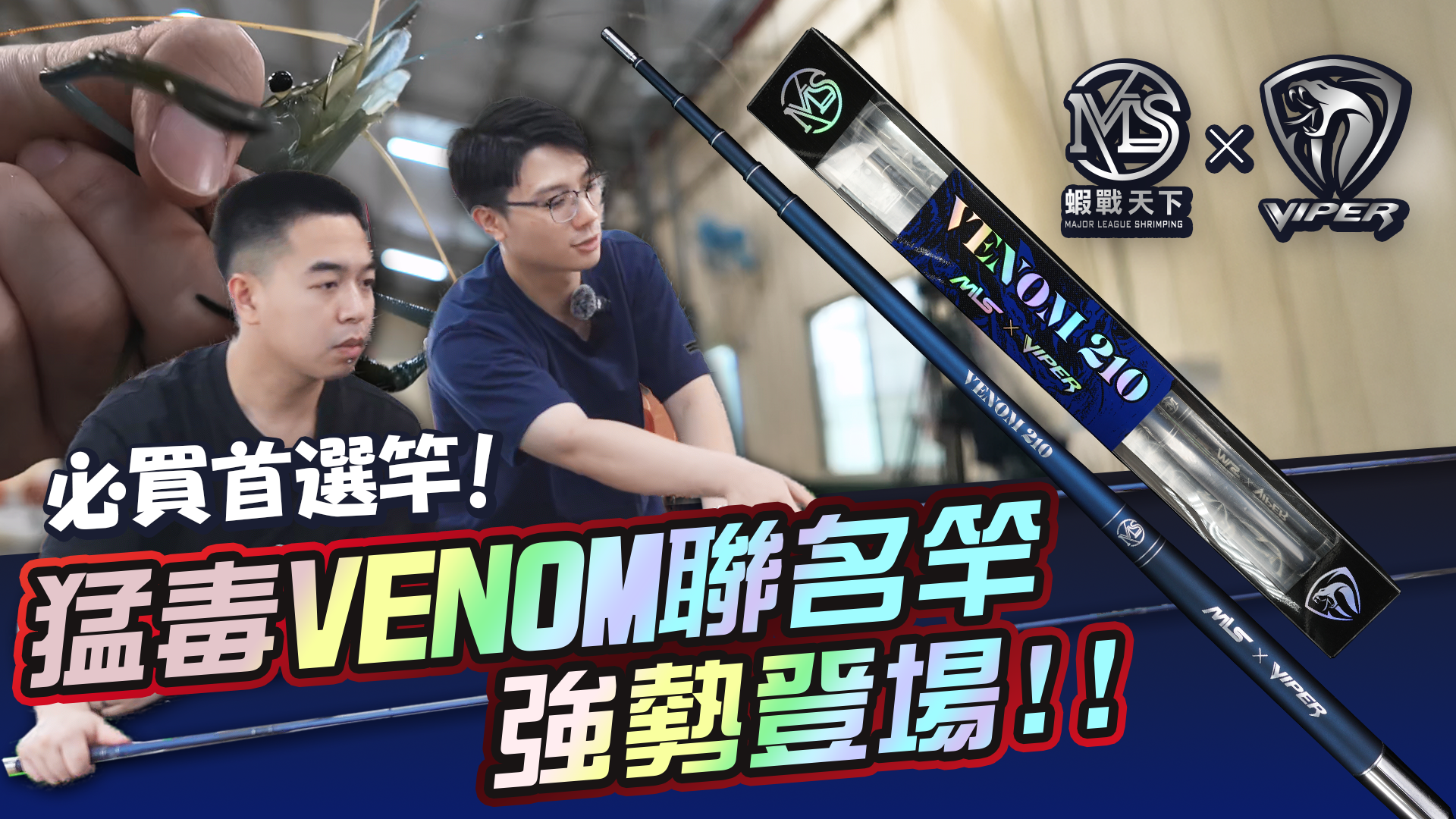 猛毒VENOM-聯名竿坐釣實測!【MLS蝦戰天下】